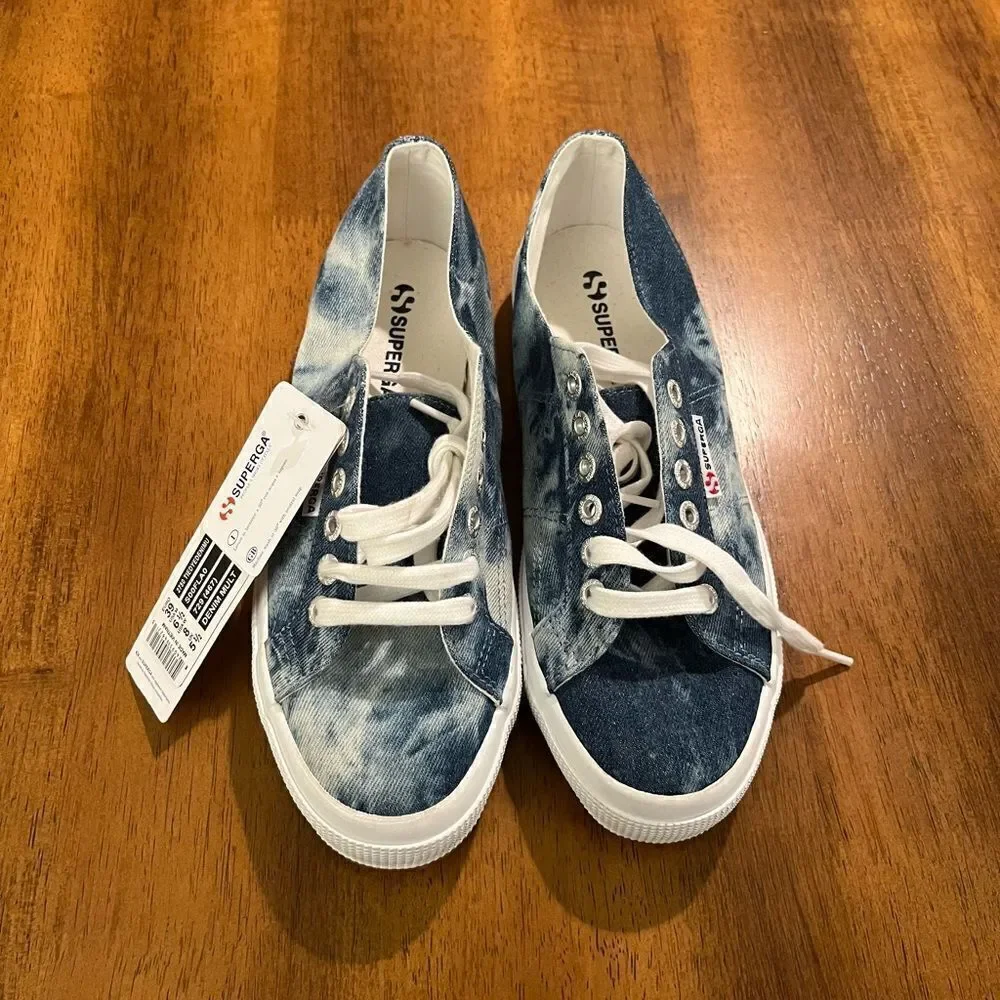 New Superga Tie Dye sneakers women’s size 8‎
